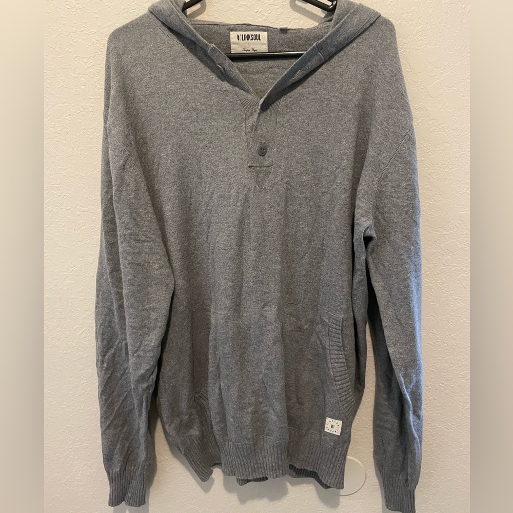 LinkSoul large gray hoodie, never been worn